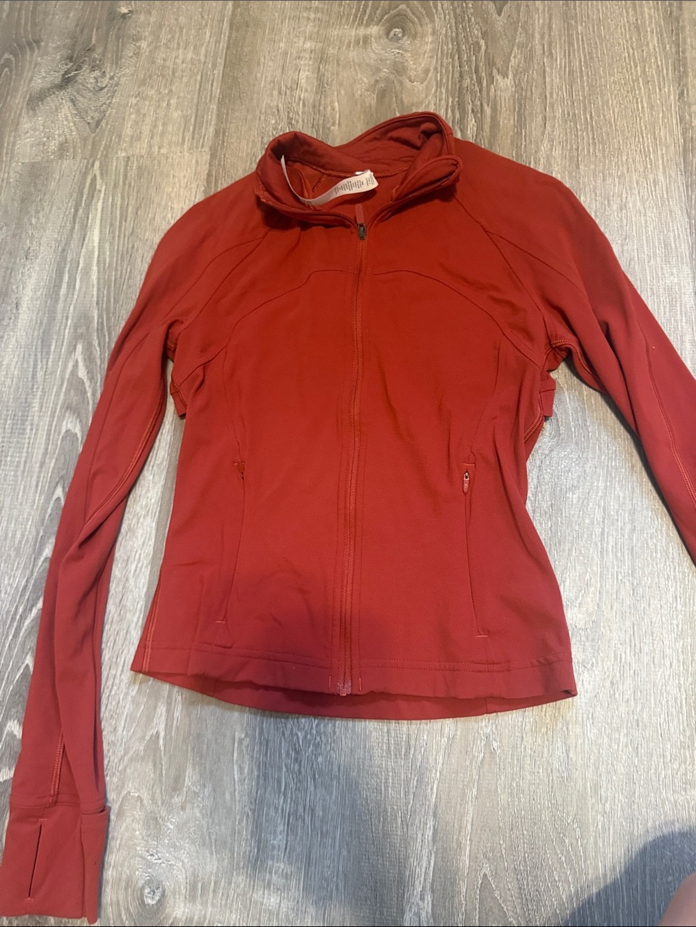 lululemon athletica Rust Red Hooded Jacket